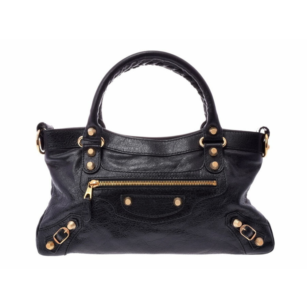 Balenciaga Giant First Black GG Leather Bag